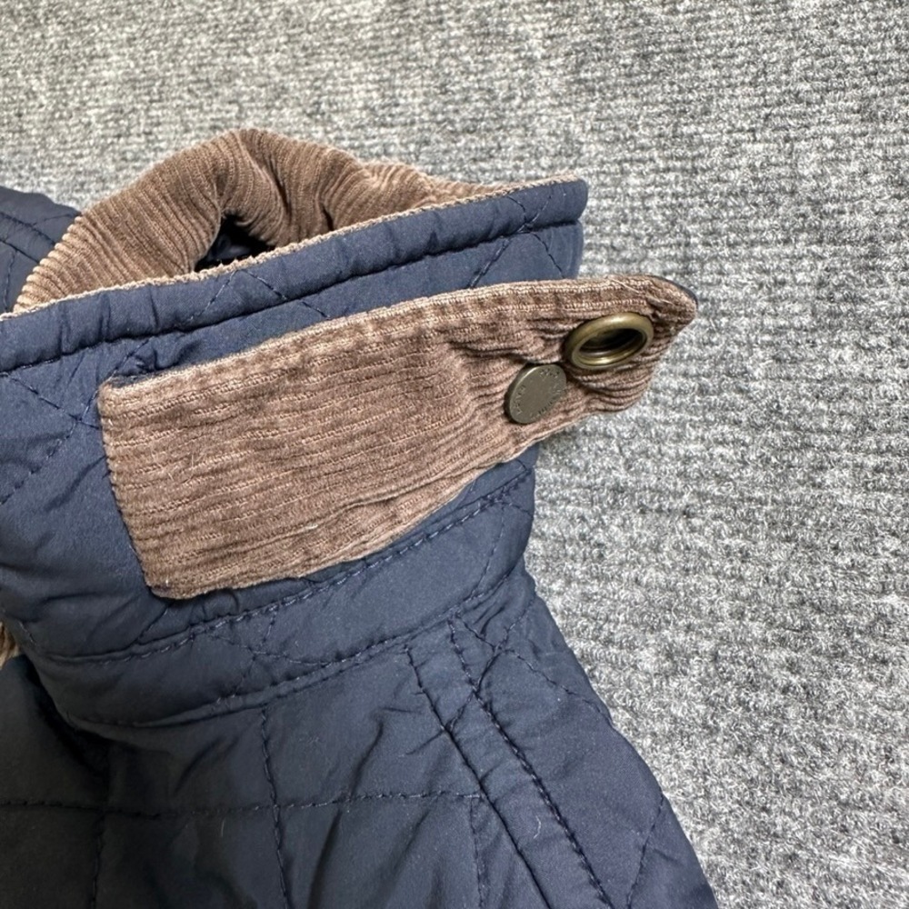 Polo Ralph Lauren Navy Blue Quilted Jacket Corduroy Trim 24M Baby Boy - Picture 9 of 16